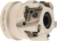 Iscar - 5 Inserts, 1-1/2" Cut Diam, 3/4" Arbor Diam, 0.492" Max Depth of Cut, Indexable Square-Shoulder Face Mill - 0/90° Lead Angle, 1.57" High, T490 LN.. 1306 Insert Compatibility, Through Coolant, Series Helitang - Industrial Tool & Supply