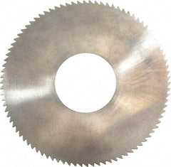 Made in USA - 1-3/4" Diam x 0.032" Blade Thickness x 5/8" Arbor Hole Diam, 90 Tooth Slitting and Slotting Saw - Arbor Connection, Solid Carbide, Concave Ground - Industrial Tool & Supply