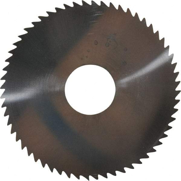 Made in USA - 2-1/4" Diam x 0.04" Blade Thickness x 5/8" Arbor Hole Diam, 60 Tooth Slitting and Slotting Saw - Arbor Connection, Solid Carbide, Concave Ground - Industrial Tool & Supply
