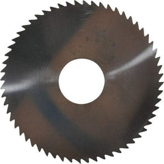 Made in USA - 2-1/4" Diam x 0.04" Blade Thickness x 5/8" Arbor Hole Diam, 60 Tooth Slitting and Slotting Saw - Arbor Connection, Solid Carbide, Concave Ground - Industrial Tool & Supply