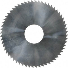 Made in USA - 2-1/4" Diam x 0.072" Blade Thickness x 5/8" Arbor Hole Diam, 60 Tooth Slitting and Slotting Saw - Arbor Connection, Solid Carbide, Concave Ground - Industrial Tool & Supply