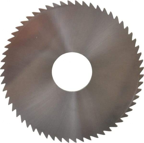 Made in USA - 2-1/4" Diam x 0.091" Blade Thickness x 5/8" Arbor Hole Diam, 60 Tooth Slitting and Slotting Saw - Arbor Connection, Solid Carbide, Concave Ground - Industrial Tool & Supply