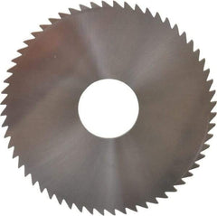 Made in USA - 2-1/4" Diam x 0.091" Blade Thickness x 5/8" Arbor Hole Diam, 60 Tooth Slitting and Slotting Saw - Arbor Connection, Solid Carbide, Concave Ground - Industrial Tool & Supply