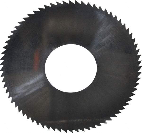 Made in USA - 2-3/4" Diam x 0.016" Blade Thickness x 1" Arbor Hole Diam, 72 Tooth Slitting and Slotting Saw - Arbor Connection, Solid Carbide, Concave Ground - Industrial Tool & Supply