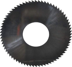 Made in USA - 2-3/4" Diam x 0.016" Blade Thickness x 1" Arbor Hole Diam, 72 Tooth Slitting and Slotting Saw - Arbor Connection, Solid Carbide, Concave Ground - Industrial Tool & Supply