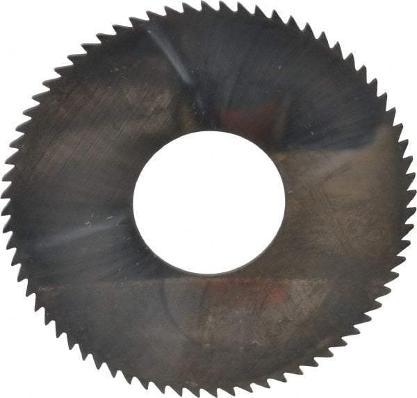 Made in USA - 2-3/4" Diam x 0.051" Blade Thickness x 1" Arbor Hole Diam, 72 Tooth Slitting and Slotting Saw - Arbor Connection, Solid Carbide, Concave Ground - Industrial Tool & Supply