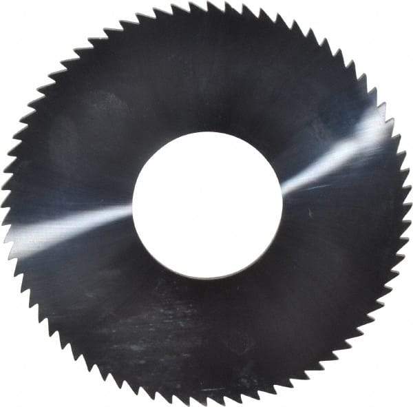 Made in USA - 2-3/4" Diam x 0.072" Blade Thickness x 1" Arbor Hole Diam, 72 Tooth Slitting and Slotting Saw - Arbor Connection, Solid Carbide, Concave Ground - Industrial Tool & Supply