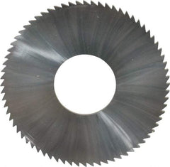 Made in USA - 2-3/4" Diam x 0.081" Blade Thickness x 1" Arbor Hole Diam, 72 Tooth Slitting and Slotting Saw - Arbor Connection, Solid Carbide, Concave Ground - Industrial Tool & Supply