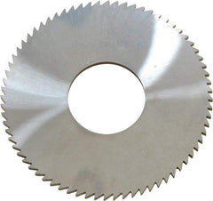 Made in USA - 2-3/4" Diam x 0.091" Blade Thickness x 1" Arbor Hole Diam, 72 Tooth Slitting and Slotting Saw - Arbor Connection, Solid Carbide, Concave Ground - Industrial Tool & Supply