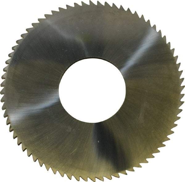 Made in USA - 2-3/4" Diam x 0.128" Blade Thickness x 1" Arbor Hole Diam, 72 Tooth Slitting and Slotting Saw - Arbor Connection, Solid Carbide, Concave Ground - Industrial Tool & Supply