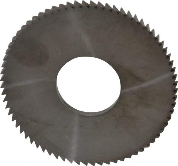 Made in USA - 2-3/4" Diam x 0.144" Blade Thickness x 1" Arbor Hole Diam, 72 Tooth Slitting and Slotting Saw - Arbor Connection, Solid Carbide, Concave Ground - Industrial Tool & Supply