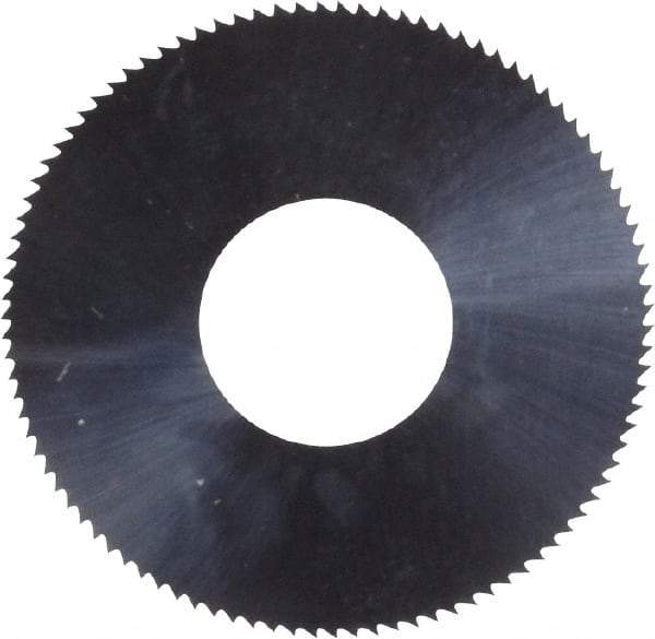 Made in USA - 1" Diam x 0.008" Blade Thickness, 3/8" Arbor Hole Diam, 98 Teeth, Solid Carbide Jeweler's Saw - Uncoated - Industrial Tool & Supply