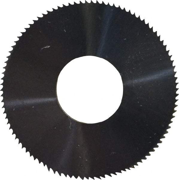 Made in USA - 1" Diam x 1/8" Thick, 3/8" Arbor Hole Diam, 98 Teeth, Solid Carbide Jeweler's Saw - Uncoated - Industrial Tool & Supply