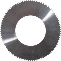Made in USA - 1" Diam x 0.031" Blade Thickness, 1/2" Arbor Hole Diam, 98 Teeth, Solid Carbide Jeweler's Saw - Uncoated - Industrial Tool & Supply
