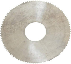 Made in USA - 1-1/4" Diam x 0.016" Blade Thickness, 3/8" Arbor Hole Diam, 110 Teeth, Solid Carbide, Jeweler's Saw - Uncoated - Industrial Tool & Supply