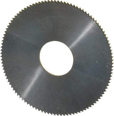 Made in USA - 1-1/4" Diam x 0.032" Blade Thickness, 3/8" Arbor Hole Diam, 110 Teeth, Solid Carbide, Jeweler's Saw - Uncoated - Industrial Tool & Supply