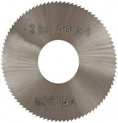 Made in USA - 1-1/2" Diam x 0.008" Blade Thickness, 1/2" Arbor Hole Diam, 140 Teeth, Solid Carbide, Jeweler's Saw - Uncoated - Industrial Tool & Supply