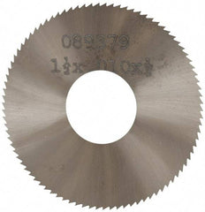 Made in USA - 1-1/2" Diam x 0.01" Blade Thickness, 1/2" Arbor Hole Diam, 130 Teeth, Solid Carbide, Jeweler's Saw - Uncoated - Industrial Tool & Supply