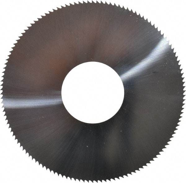Made in USA - 1-1/2" Diam x 0.012" Blade Thickness, 1/2" Arbor Hole Diam, 130 Teeth, Solid Carbide, Jeweler's Saw - Uncoated - Industrial Tool & Supply
