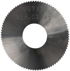 Made in USA - 1-1/2" Diam x 0.014" Blade Thickness, 1/2" Arbor Hole Diam, 110 Teeth, Solid Carbide, Jeweler's Saw - Uncoated - Industrial Tool & Supply