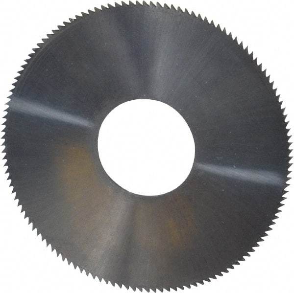 Made in USA - 1-1/2" Diam x 0.031" Blade Thickness, 1/2" Arbor Hole Diam, 130 Teeth, Solid Carbide, Jeweler's Saw - Uncoated - Industrial Tool & Supply