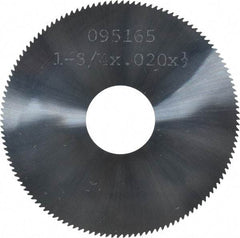 Made in USA - 1-3/4" Diam x 0.02" Blade Thickness, 1/2" Arbor Hole Diam, 130 Teeth, Solid Carbide, Jeweler's Saw - Uncoated - Industrial Tool & Supply