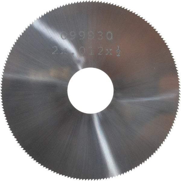 Made in USA - 2" Diam x 0.012" Blade Thickness, 1/2" Arbor Hole Diam, 190 Teeth, Solid Carbide Jeweler's Saw - Uncoated - Industrial Tool & Supply