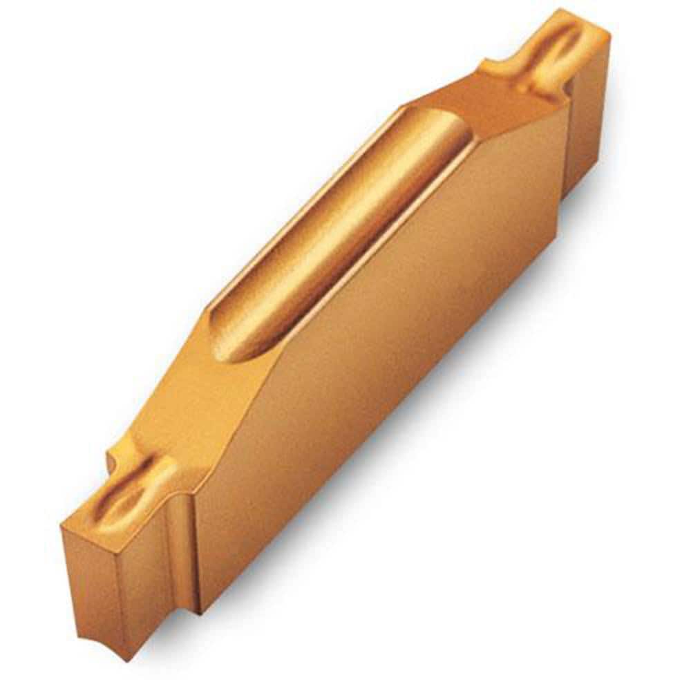 Grooving Insert: TDTT TT5100, Solid Carbide TiN, TiCN, Al2O3 & TiN Finish, Neutral, 0.073″ Cutting Width, Series TDT