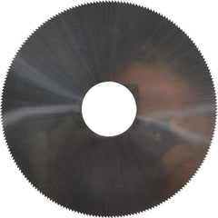 Made in USA - 4" Diam x 0.02" Blade Thickness, 1" Arbor Hole Diam, 220 Teeth, Solid Carbide Jeweler's Saw - Uncoated - Industrial Tool & Supply