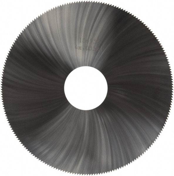 Made in USA - 4" Diam x 0.035" Blade Thickness, 1" Arbor Hole Diam, 220 Teeth, Solid Carbide Jeweler's Saw - Uncoated - Industrial Tool & Supply