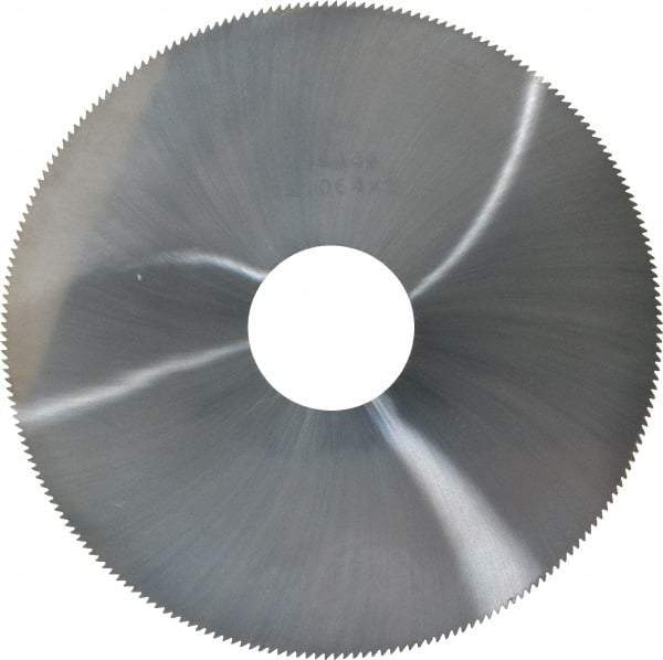 Made in USA - 4" Diam x 0.064" Blade Thickness, 1" Arbor Hole Diam, 220 Teeth, Solid Carbide Jeweler's Saw - Uncoated - Industrial Tool & Supply