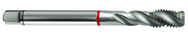 M12x1.5 6H 3-Flute Cobalt Red Ring Semi-Bottoming 40 degree Spiral Flute Tap-Bright - Industrial Tool & Supply