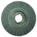 10 x 1-1/8 x 2'' Arbor - Crimped Nylox Filament 180 Grit Straight Wheel - Industrial Tool & Supply