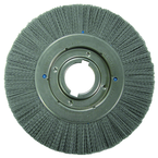 10 x 1-1/8 x 2'' Arbor - Crimped Nylox Filament 120 Grit Straight Wheel - Industrial Tool & Supply