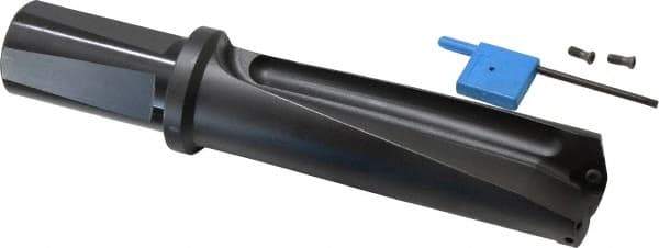 Kyocera - 4-1/2" Max Drill Depth, 3xD, 1-1/2" Diam, Indexable Insert Drill - 2 Inserts, 1-1/4" Shank Diam, Whistle Notch Shank - Industrial Tool & Supply