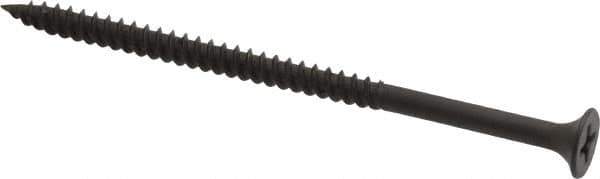 Value Collection - #8, 3" OAL, Phillips Drive Bugle Head, Steel Drywall Screws - Black Phosphate Finish, Grade 1018 - Industrial Tool & Supply