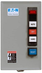 Eaton Cutler-Hammer - 480 Coil VAC, 18 Amp, Nonreversible Enclosed Enclosure NEMA Motor Starter - 2 hp at 1 Phase, 1 Enclosure Rating - Industrial Tool & Supply