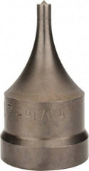 Cleveland Steel Tool - 31/32 Inch Diameter Round Ironworker Punch - 1-1/16 Inch Body Diameter, 1-7/32 Inch Head Diameter, 2-1/8 Inch Overall Length - Industrial Tool & Supply