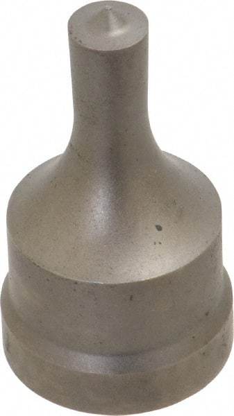 Cleveland Steel Tool - 3/8 Inch Diameter Round Ironworker Punch - 1-1/32 Inch Body Diameter, 1-5/32 Inch Head Diameter, 1-15/16 Inch Overall Length - Industrial Tool & Supply
