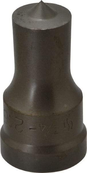 Cleveland Steel Tool - 3/4 Inch Diameter Round Ironworker Punch - 1-1/32 Inch Body Diameter, 1-5/32 Inch Head Diameter, 1-15/16 Inch Overall Length - Industrial Tool & Supply
