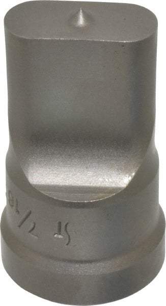 Cleveland Steel Tool - 7/16 Inch Wide Oblong Ironworker Punch - 1-1/32 Inch Body Diameter, 1-5/32 Inch Head Diameter, 1-15/16 Inch Overall Length - Industrial Tool & Supply