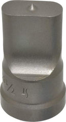 Cleveland Steel Tool - 7/16 Inch Wide Oblong Ironworker Punch - 1-1/32 Inch Body Diameter, 1-5/32 Inch Head Diameter, 1-15/16 Inch Overall Length - Industrial Tool & Supply