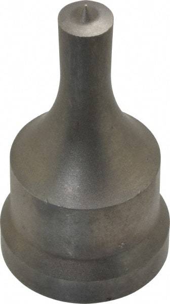 Cleveland Steel Tool - 3/8 Inch Diameter Round Ironworker Punch - 1-1/16 Inch Body Diameter, 1-7/32 Inch Head Diameter, 2-1/8 Inch Overall Length - Industrial Tool & Supply