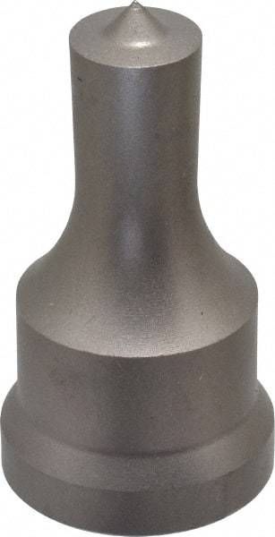 Cleveland Steel Tool - 9/16 Inch Diameter Round Ironworker Punch - 1-1/16 Inch Body Diameter, 1-7/32 Inch Head Diameter, 2-1/8 Inch Overall Length - Industrial Tool & Supply