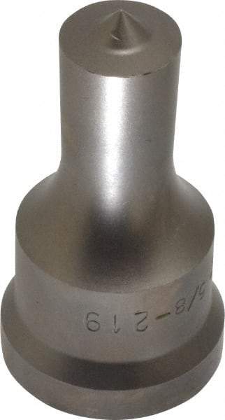 Cleveland Steel Tool - 5/8 Inch Diameter Round Ironworker Punch - 1-1/16 Inch Body Diameter, 1-7/32 Inch Head Diameter, 2-1/8 Inch Overall Length - Industrial Tool & Supply