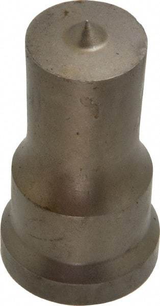 Cleveland Steel Tool - 7/8 Inch Diameter Round Ironworker Punch - 1-1/16 Inch Body Diameter, 1-7/32 Inch Head Diameter, 2-1/8 Inch Overall Length - Industrial Tool & Supply