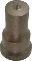 Cleveland Steel Tool - 7/8 Inch Diameter Round Ironworker Punch - 1-1/16 Inch Body Diameter, 1-7/32 Inch Head Diameter, 2-1/8 Inch Overall Length - Industrial Tool & Supply