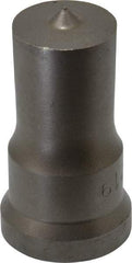 Cleveland Steel Tool - 15/16 Inch Diameter Round Ironworker Punch - 1-1/16 Inch Body Diameter, 1-7/32 Inch Head Diameter, 2-1/8 Inch Overall Length - Industrial Tool & Supply