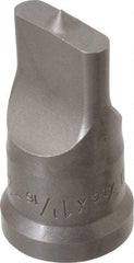 Cleveland Steel Tool - 5/16 Inch Wide Oblong Ironworker Punch - 1-1/16 Inch Body Diameter, 1-7/32 Inch Head Diameter, 2-1/8 Inch Overall Length - Industrial Tool & Supply