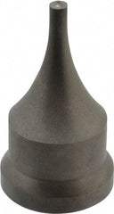 Cleveland Steel Tool - 3/16 Inch Diameter Round Ironworker Punch - 1-1/16 Inch Body Diameter, 1.24 Inch Head Diameter, 2-3/16 Inch Overall Length - Industrial Tool & Supply